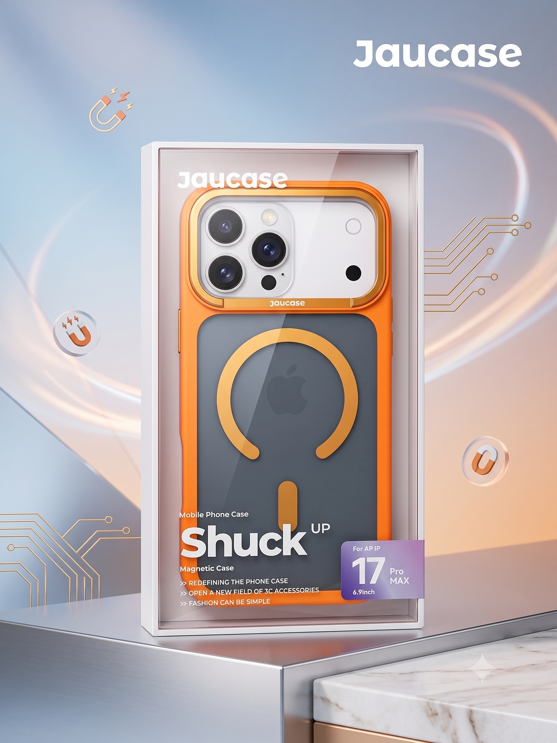 Jaucase Shuck-Up Magnetic Case for iPhone 17 Pro Max