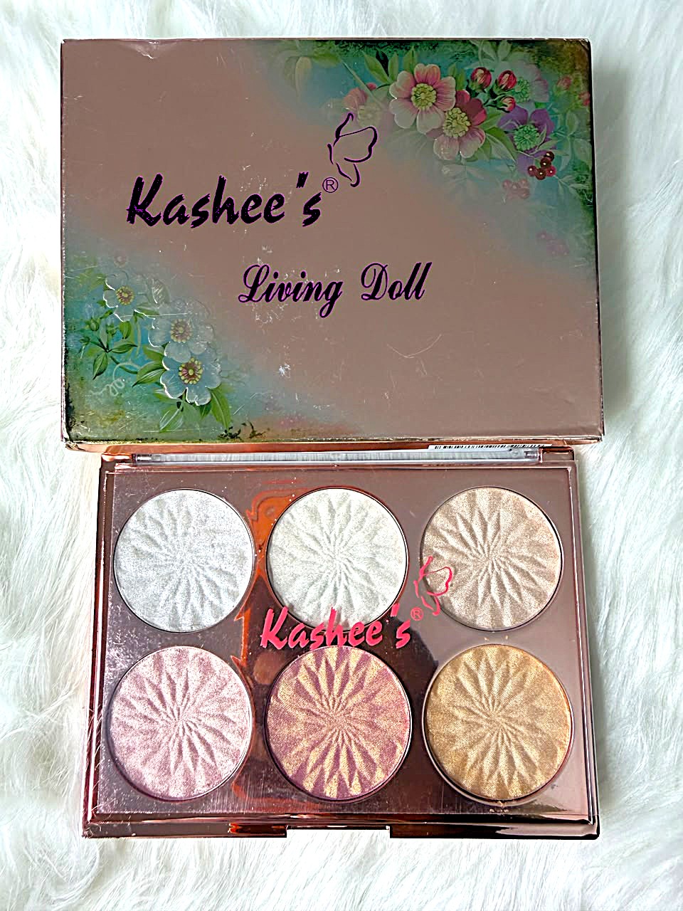Kashee’s Living Doll – 6 Color High-Shine Highlighter & Glow Palette - Image 2
