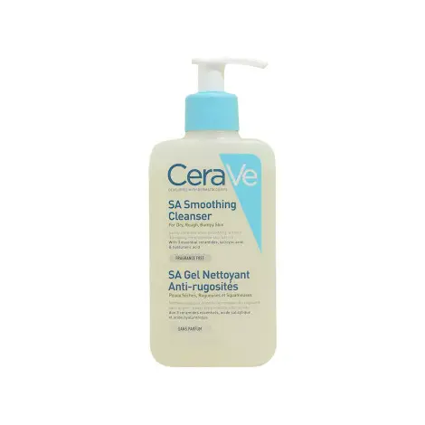 Cerave SA Smoothing Cleanser for Dry, Rough, Bumpy Skin